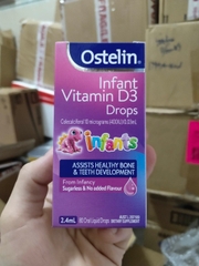 Vitamin D3 dạng nước cho bé từ 6 tháng tuổi Ostelin Kids Vitamin D3 Liquid của Úc 20ml