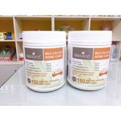 Canxi hữu cơ Bioisland Milk Calcium Bone Care 150 Viên Úc Mẫu Mới