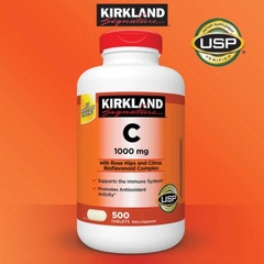 Combo Vitamin C Kirkland 500mg- Vitamin C Kirkland 1000mg 500 Viên Chính Hãng Mỹ