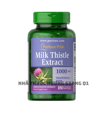 Viên uống Milk Thistle Extract 1000mg hỗ trợ giải độc gan, tăng cường chức năng gan (180 viên)