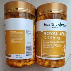 (Mẫu mới) Sữa Ong Chúa Healthy care Royal Jelly 1000mg 365 viên