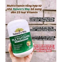 Viên Uống Vitamin Tổng Hợp Và Tảo Biển Nature’s Way Complete Daily Multivitamin Chính Hãng Úc 200v