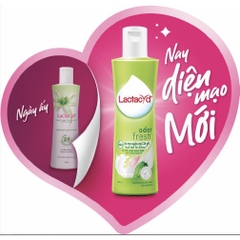 Dung dịch vệ sinh phụ nữ Lactacyd Odor Fresh (Lá trầu) giúp ngăn mùi 24h