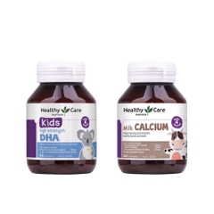 Combo DHA Healthy Care, Canxi Healthy Care Cho Bé Từ 4 Tháng Tuổi