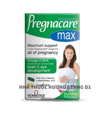Vitamin Bầu Pregnacare Max Anh - Hộp 84 viên, vitamin tổng hợp bầu và sau sinh