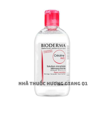Nước Tẩy Trang Bioderma Hồng Dành Cho Da Nhạy Cảm 500ml Sensibio H2O