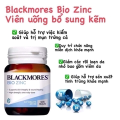 Viên Kẽm Blackmores Bio Zinc Giúp Giảm Mụn 84 Viên/ 168 viên Úc