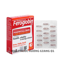 Viên uống Feroglobin B12 Vitabiotics hỗ trợ tăng khả năng tạo máu, tăng cường sức khỏe (30 viên)