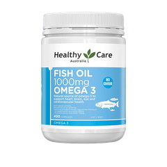 Dầu cá Omega 3 Healthy Care Fish Oil Omega-3 1000mg của Úc 400 viên