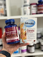 Viên uống chống nắng Mivolis Carotin 60 viên nội địa Đức