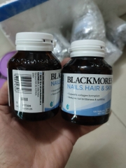 Viên uống hỗ trợ đẹp da, tóc, móng Blackmores Nails Hair & Skin của Úc 120 viên