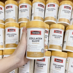 Bột uống Collagen Glow Swisse 120gr Úc- Ngừa Lão Hoá, Da Căng Mịn