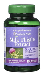 Viên uống Milk Thistle Extract 1000mg hỗ trợ giải độc gan, tăng cường chức năng gan (180 viên)