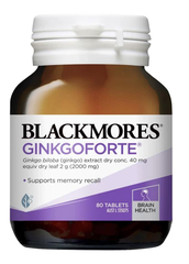 [ Nhập Khẩu] Viên uống Blackmores Ginkgoforte 40 Viên- Cải thiện trí nhớ