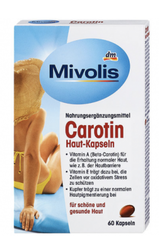 Viên uống chống nắng Mivolis Carotin 60 viên nội địa Đức