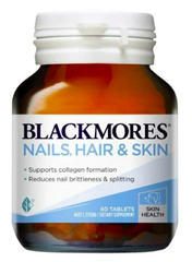 Viên uống hỗ trợ đẹp da, tóc, móng Blackmores Nails Hair & Skin của Úc 120 viên