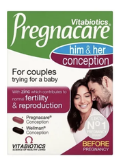 Viên uống tăng thụ thai Him and Her Pregnacare- tăng khả năng thụ thai cho nam và nữ