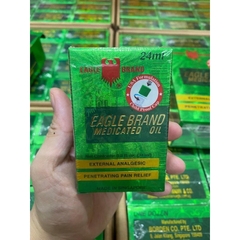 Dầu gió xanh con ó 2 nắp Eagle Brand Medicated Oil 24ml của Mỹ
