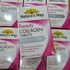 Viên uống Collagen Nature's way 60 viên- Viên uống đẹp da, trẻ hoá da, trắng da