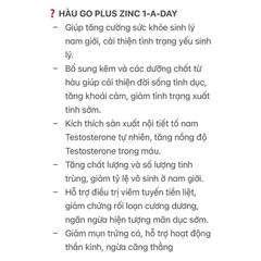 Tinh Chất Hàu GO Healthy Oyster Plus 120 Viên - Tăng cường sinh lý nam giới