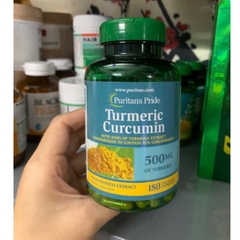 Viên Uống Tinh Chất Nghệ Vàng Puritan's Pride Turmeric Curcumin 500mg 180 viên của Mỹ- giảm đau dạ dày