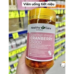 Viên uống tiết niệu, bàng quang healthy care super cranberry 25000mg 90 viên của Úc- giảm tiểu rát, tiểu buốt