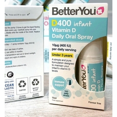 Vitamin D dạng xịt Dlux Better You cho bé từ 0 - 3 tuổi- tăng hấp thụ canxi, giúp xương chắc khoẻ, giảm còi xương