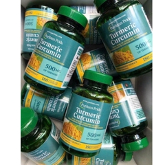 Viên Uống Tinh Chất Nghệ Vàng Puritan's Pride Turmeric Curcumin 500mg 180 viên của Mỹ- giảm đau dạ dày