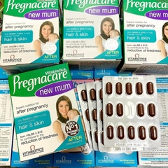 Viên Pregnacare New Mum hỗ trợ mọc tóc và đẹp da cho mẹ sau sinh hộp 56 viên
