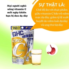 Viên Uống DHC Vitamin C Giúp Sáng Da Mờ Thâm 30 Nhật Bản