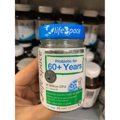 Men vi sinh Life Space 60+ Probiotic 40 viên Úc - men hỗ trợ tiêu hóa dành cho người lớn trên 60 tuổi