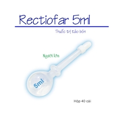 Ống bơm trực tràng giảm táo bón người lớn và trẻ em Rectiofar ống 3ml/5ml