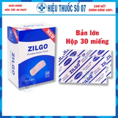Băng cá nhân Zilgo - Băng gâu, băng y tế sơ cứu vết thương, cầm máu hiệu quả - Hộp 30/102 miếng