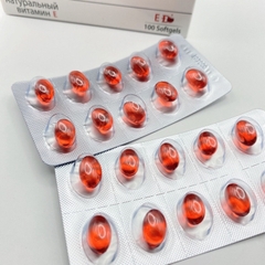 Viên uống đẹp da Vitamin E400 E Đỏ 4000mcg, Aloe vera 500mg - Hộp 100 viên