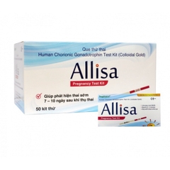 Combo 5 Que Thử Thai Alisa Traphaco -Nhanh Chóng Chính Xác Allisa (Hộp 1 Que)