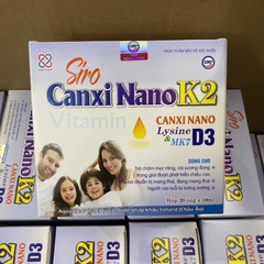 Siro Canxi hữu cơ bổ sung Vitamin D3 K2 MK7 -Siro CANXI NANO K2- AQUAMIN F