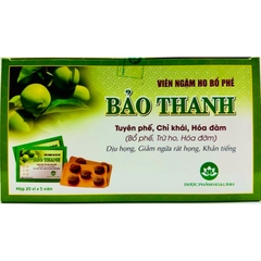 Kẹo Ngậm Bảo Thanh Có Đường/Không Đường🌿Hộp nguyên 20 bịch x 5 viên
