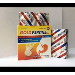 Viên sủi tiêu hoá Gold Pepzine new - Giảm đầy hơi, khó tiêu Hộp 25 viên
