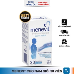 Viên uống Menevit của Úc cải thiện chất lượng tinh trùng, tăng khả năng thụ thai cho nam giới