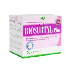 Men vi sinh Biosubtyl Plus (H/25g), Biolac Plus (L/100v) - Hỗ trợ bổ sung lợi khuần và L-Lysine.