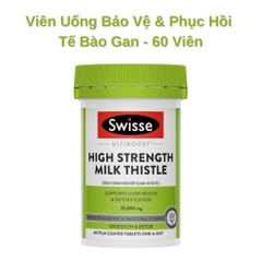 Swisse Ultiboost High Strength Milk Thistle - Viên Uống Bảo Vệ & Phục Hồi Tế Bào Gan - 60/100 Viên
