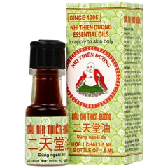[Hộp 10] Dầu Dầu Nhị Thiên Đường Hỗ Trợ Cảm Mạo, Phong Hàn, Sổ Mũi (Chai 1,5ml) | Hộp 10 Chai
