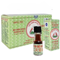 [Hộp 10] Dầu Dầu Nhị Thiên Đường Hỗ Trợ Cảm Mạo, Phong Hàn, Sổ Mũi (Chai 1,5ml) | Hộp 10 Chai