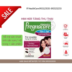 Tăng thụ thai Him and Her Pregnacare max Anh- tăng khả năng thụ thai cho nam và nữ