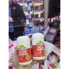 Viên sắt Iron Nature way hàm lượng cao- Có vitamin C và B12 tăng đề kháng, tăng hấp thu