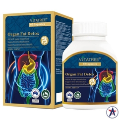 Viên Uống Thải Độc Mỡ Nội Tạng Vitatree Organ Fat Detox- Hỗ trợ thải độc, thanh lọc cơ thể