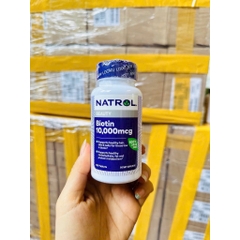 Viên Uống Biotin Natron 10,000mcg Hộp 100 Viên mẫu mới- giảm rụng tóc, kích mọc tóc