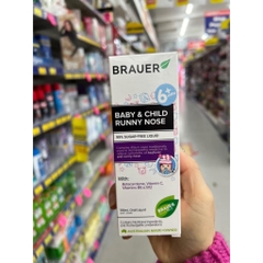 Siro trị sổ mũi cho trẻ Brauer Baby & Child Runny nose 100ml - cho bé từ 6 tháng tuổi