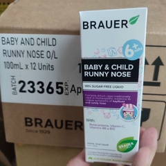 Siro trị sổ mũi cho trẻ Brauer Baby & Child Runny nose 100ml - cho bé từ 6 tháng tuổi