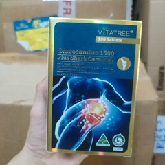 Viên uống xương khớp Glucosamin 1500MG Plus Shark Catilage Vitatree 100 Viên